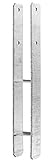 Pfostenträger H-Form, 101 x 600 x 6 mm, CE Kennzeichnung, made in Germany, H-Anker Pfostenträger für Carport Zaun usw