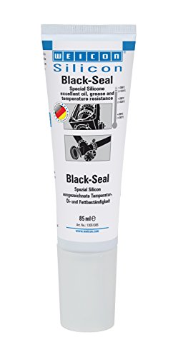 WEICON Black-Seal 85 ml | Silikonkleber | vielseitige Dichtmasse | schwarz