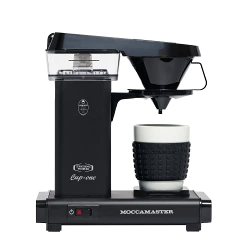 Moccamaster Cup-One, Kaffeemaschine Filtermaschine, Kaffeemaschine Klein 2 tassen, Kaffeefilter, Matt Black