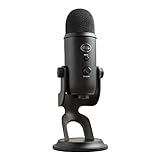 Blue Microphones Yeti Professionelles USB-Mikrofon für Aufnahmen, Streaming, Podcasting, Broadcasting, Gaming, Voiceover und mehr, Plug 'n Play auf PC und Mac - Schwarz