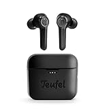 Teufel AIRY TWS Kabellose In-Ear-Kopfhörer - Linear-HD-Töner, Bluetooth 5.0, Spritzwasser-Schutz, 26 Stunden Wiedergabe, Freisprecheinrichtung, Touch-Bedienung - Schwarz
