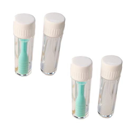 Artibetter 4pcs Kontaktlinsen-Entferner, Saugnapf mit Paket für den Heimgebrauch (2pcs Grün + 2pcs Weiß White