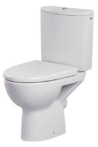DOMINO Keramik Stand-WC-Toilette #112479 OHNE SPÜLRAND MIT Soft-Close ABSENKAUTOMATIK