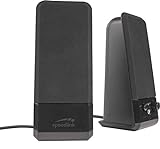 Speedlink EVENT Stereo Speakers - Lautsprecher mit Klinkenstecker für Büro/Home Office/PC/Notebook, schwarz