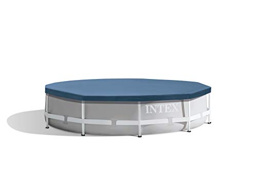 Intex Round Pool Cover - Poolabdeckplane - Für Metal und Prism Frame Pool, Blau