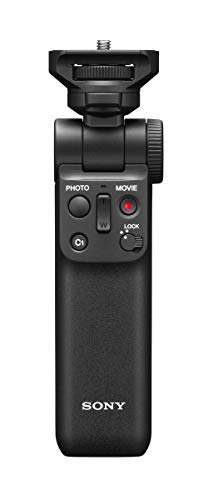 Sony GP-VPT2BT Bluetooth Handgriff (für Selfies und Vlogging, auch als Tripod nutzbar, kompatibel mit A9M2, A9, A7RM4, A7RM3, A7M3, A6600, A6400, A6100, RX100M7, RX0M2, ZV-1) schwarz