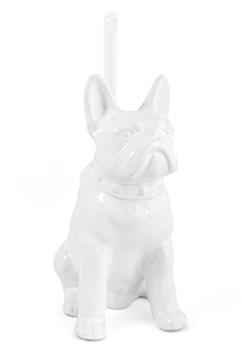 GELCO Design Dog WC-Besen, Keramik, Weiß, 15 x 20 x 29 cm
