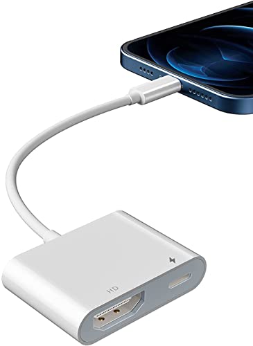 HDMI Adapter für iPhone zu TV, YEHUA 1080P Digital AV Adapter für iPad Sync Bildschirm HDMI Anschluss für iPhone & Pad zu TV/Monitor/Beamer(Stromversorgung Erforderlich)