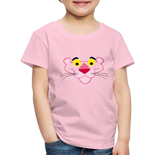 Spreadshirt Pink Panther Paulchen Porträt Kinder Premium T-Shirt, 134-140, Hellrosa