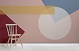 ZZXIAO Mutige geometrische Formen Modernes Bauhaus-Tapeten-Wandbild wandpapier fototapete 3d effekt tapete Wohnzimmer Schlafzimmer Hintergrundbild-300cm×210cm