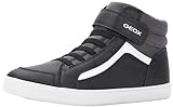 Geox J GISLI Boy C Sneaker, Black/DK Grey, 39 EU