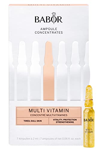 BABOR Multi Vitamin, Serum Ampullen für das Gesicht, Mit Vitamin E für eine gestärkte Hautbarriere, Ampoule Concentrates, 7 x 2 ml