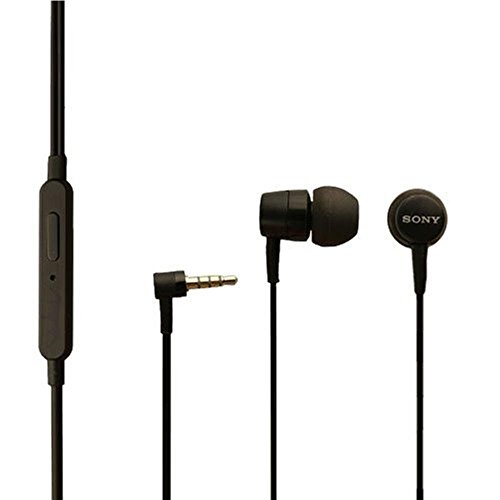 Original Sony Headset MH-750 schwarz für Sony Xperia Z1 Kopfhörer Ohrhörer mit An und Aus Knopf in-Ear