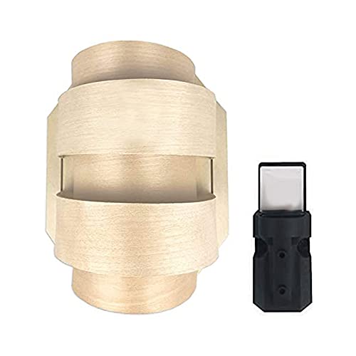 SudoreWell® Sauna Holzblendschirm Set klein für Saunaleuchte + Saunalicht inklusive Leuchtenfassung E14