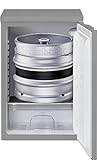 Fassbierkühlschrank in Silber für Keg Fässer bis max. 30l