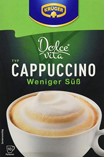 Krüger Vita Cappuccino, Weniger Süß, 8er Pack (8 x 10 Portionen)