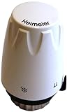 TA Heimeier 6700-00.500 Thermostat-Kopf DX mit eingebautem Fühl Skalenhaube weiß RAL 9016