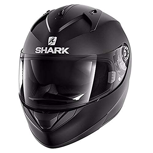 Shark Motorradhelm Hark Ridill Blank Mat, Schwarz, Größe M