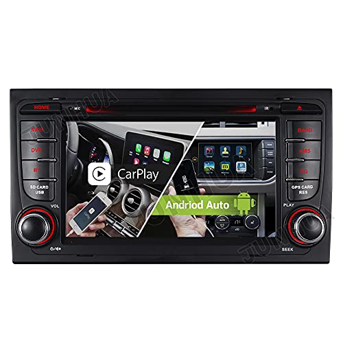 7' Android 10 Dual Tuner 32GB DVD GPS Autoradio Navigation für Audi A4 S4 RS4 Seat Exeo Unterstützt BT 5.0 DAB WiFi 4G OBD2