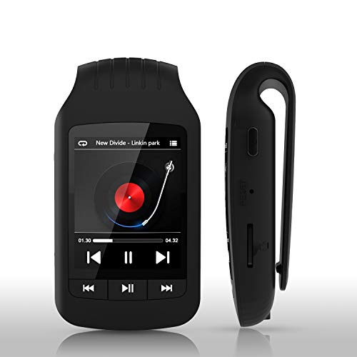 HOTT A505 MP3-Player mit Clip Bluetooth für den Sport 40 GB Music Player Verlustfreier Sound Unterstützung FM Radio Recorder Stoppuhr Schrittzähler