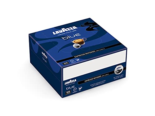 Lavazza Blue Espresso Rotondo Kaffeekapseln, 100 % Arabica Kaffeepads, kompatibel mit Blue Kaffeemaschine, 100 Stück