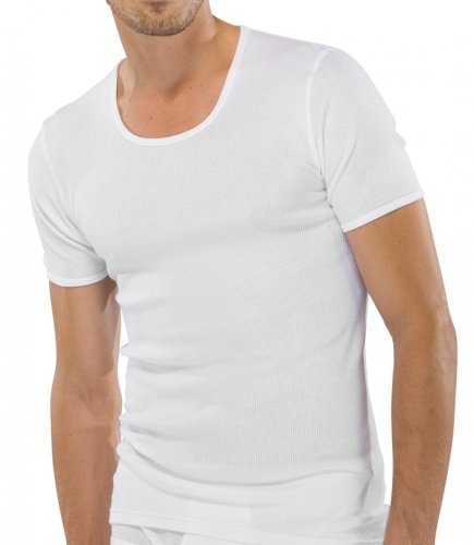 Schiesser Herren Jacke 1/2 Unterhemd, Weiß (100-weiss), L EU