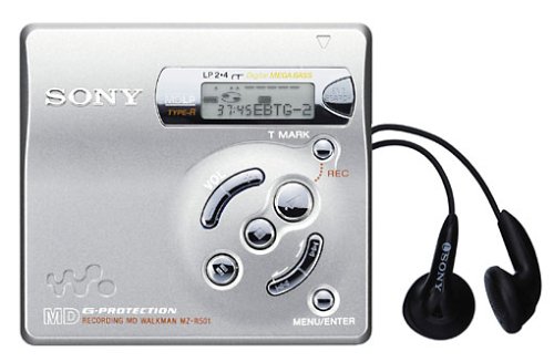 Sony MZ-R501/S tragbarer MiniDisc-Rekorder Silber