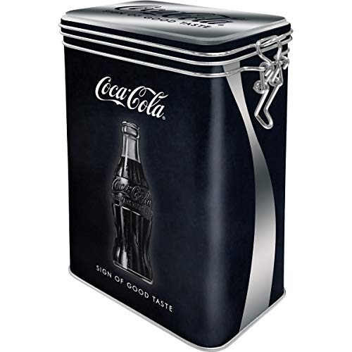 Nostalgic-Art 31101 Retro Kaffeedose Coca-Cola – Sign of Good Taste – Geschenk-Idee für Coke-Fans, Blech-Dose mit Aromadeckel, Vintage Design, 1,3 l