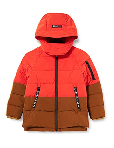 Scotch & Soda Shrunk Jungen Waterepellent Recycled Poly Jacket with Repreve Filling Daunenmantel, Combo M 0592, 4