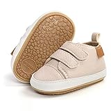 RVROVIC Baby Jungen Mädchen Sneaker Anti-Rutsch Oxford Loafer Flats Säugling Kleinkind PU Leder Weiche Sohle Baby Schuhe(12-18 Monate,3-Aprikose)