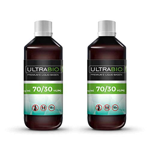 Ultrabio® Deutsche Liquid Basen 2000ml 70/30 (70% VG / 30% PG) e liquid Base ohne Nikotin