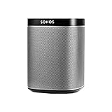 Sonos Play:1 Smart Speaker (Kompakter und kraftvoller WLAN Lautsprecher für unbegrenztes Musikstreaming – Feuchtigkeitsbeständiger Multiroom Lautsprecher) schwarz