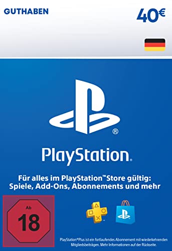 PlayStation Store Guthaben 40 EUR | PSN Deutsches Konto | PS5/PS4 Download Code