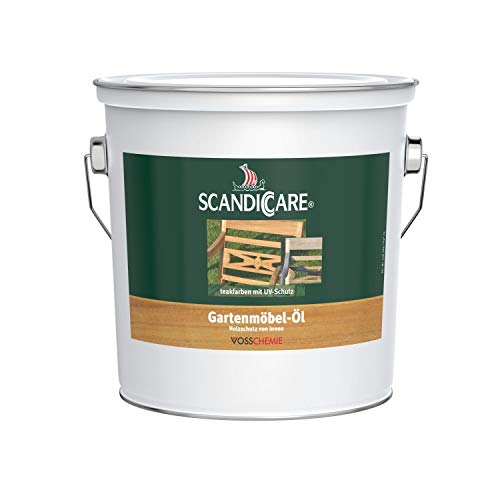 Scandiccare® Gartenmöbelöl 3L - Wirksamer Holzschutz für Ihre Gartenmöbel