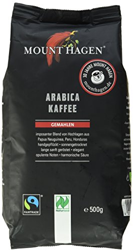 Mount Hagen Bio Arabica Kaffee gemahlen, 500g