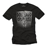 Walking Dead T-Shirts Don´T Open Dead Inside schwarz Größe L