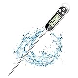 Firschoie Digitale Küchenthermometer, Digitales Thermometer für Lebensmittel mit langen Sonden, Thermometer zum Kochen Grillthermometer, für die Küche zum Kochen, Backen, Grillen, für Babynahrung