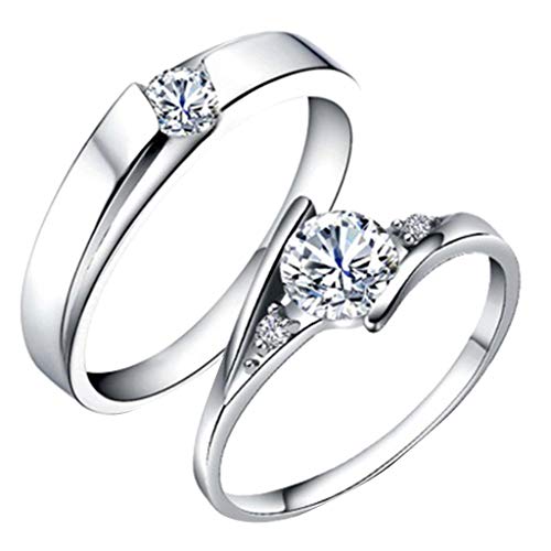 Ringe Frauen Offener weiblicher männlicher Ring und verkrusteter -Geschenk-Schmuck-rundes Paar geometrische Ringe
