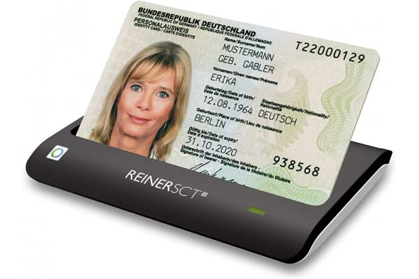 REINER SCT 2718500-100 - CYBERJACK RFID Basis - Plug und Play - Keine Installation Nötig, BSI Qualitätssiegel, elektronischer Identitätsnachweis