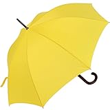 RS-Regenschirm Holzstock groß stabil für Damen und Herren mit Automatik- gelb