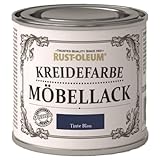 Rustoleum Kreidefarbe Tinte Blau 125 ml - Schöne Holzfarbe für Möbel - Extra sicher verpackt - Idealer Holzlack - Möbellack - Lackfarbe