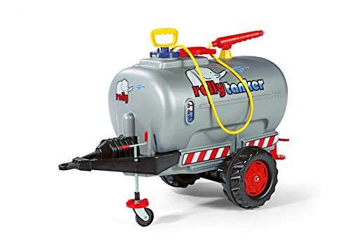 Rolly Toys rollyTanker Fass-Anhänger mit Pumpe und Spritze (für Kinder von 3 - 10 Jahre, mit Stützrad, max. Befüllung 30 Liter) 122776