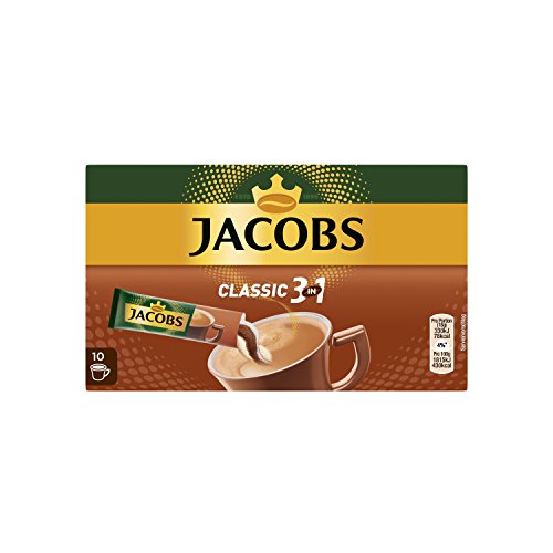 Jacobs Kaffeespezialitäten Classic 3 in 1, 120 Sticks mit Instant Kaffee, 12 x 10 Getränke