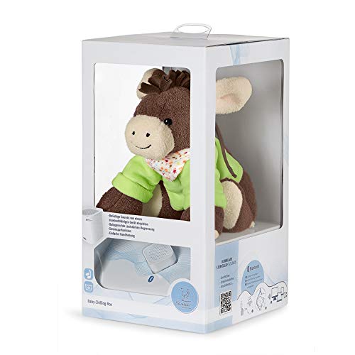 Sterntaler Chilling Box Emmi, Digitale Spieluhr, inklusive Bluetooth-Lautsprecher und USB-Kabel, Alter: Babys ab der Geburt, 20 x 20 x 8 cm, Grün