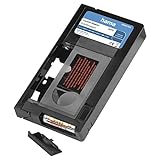 Hama VHS-C/VHS-Kassettenadapter '00044704' (VHS-C/VHS-Videokonverter, motorisierte Adapterkassette, 6 mm) Schwarz