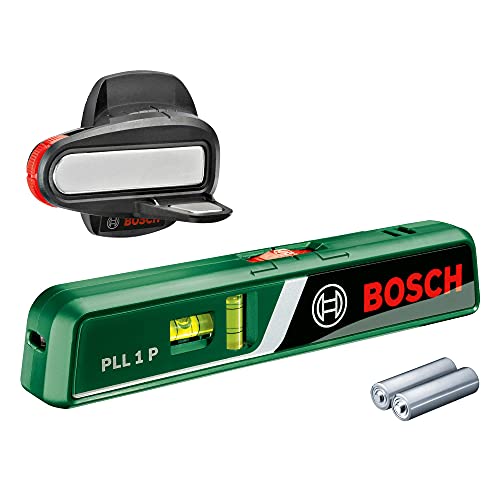 Bosch Home and Garden Laser-Wasserwaage PLL 1 P (Arbeitsbereich Linienlaser 5 m, Arbeitsbereich Punktlaser 20 m, im Karton)