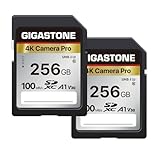 Gigastone 4K Kamera Pro 256GB SDXC Speicherkarte 2er-Pack mit bis zu 100 MB/Sek. für Digitalkameras Canon Sony Nikon Olympus, 4K UHD Videoaufnahmen UHS-I U3 V30 Klasse 10