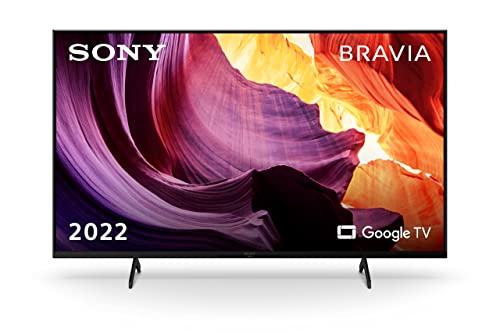 Sony BRAVIA KD-43X80K/P (43 Zoll), LCD, 4K Ultra HD (UHD), High Dynamic Range (HDR), Google TV, 2022 Modell (Schwarz)