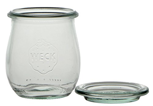 Weck 3238300 Einmachglas, Tulpenglas 12 Stück, Glas, Durchsichtig, Breit