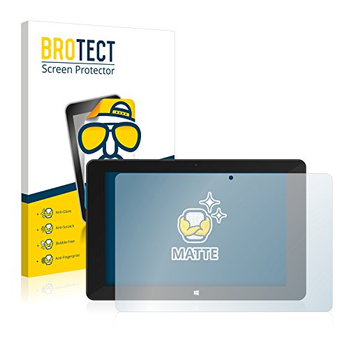 BROTECT 2X Entspiegelungs-Schutzfolie kompatibel mit TrekStor SurfTab Duo W1 Displayschutz-Folie Matt, Anti-Reflex, Anti-Fingerprint
